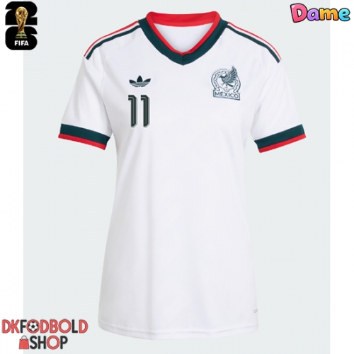 Mexico Santiago Gimenez #11 Udebanetrøje Dame VM 2026 Kort ærmer